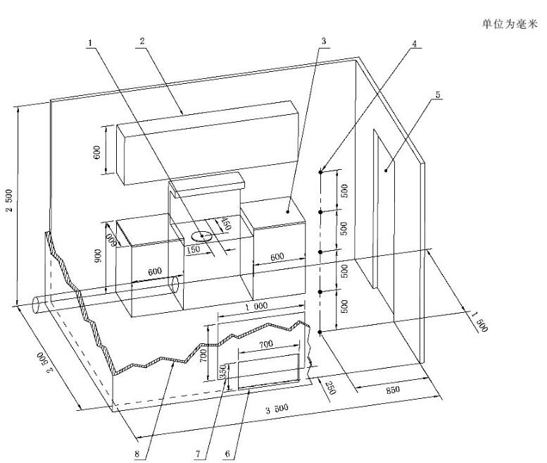 油煙機氣味降低度試驗艙(圖2) 油煙機氣味降低度試驗艙(圖2)